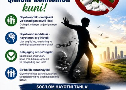 Giyohvandlik — kelajak dushmani!