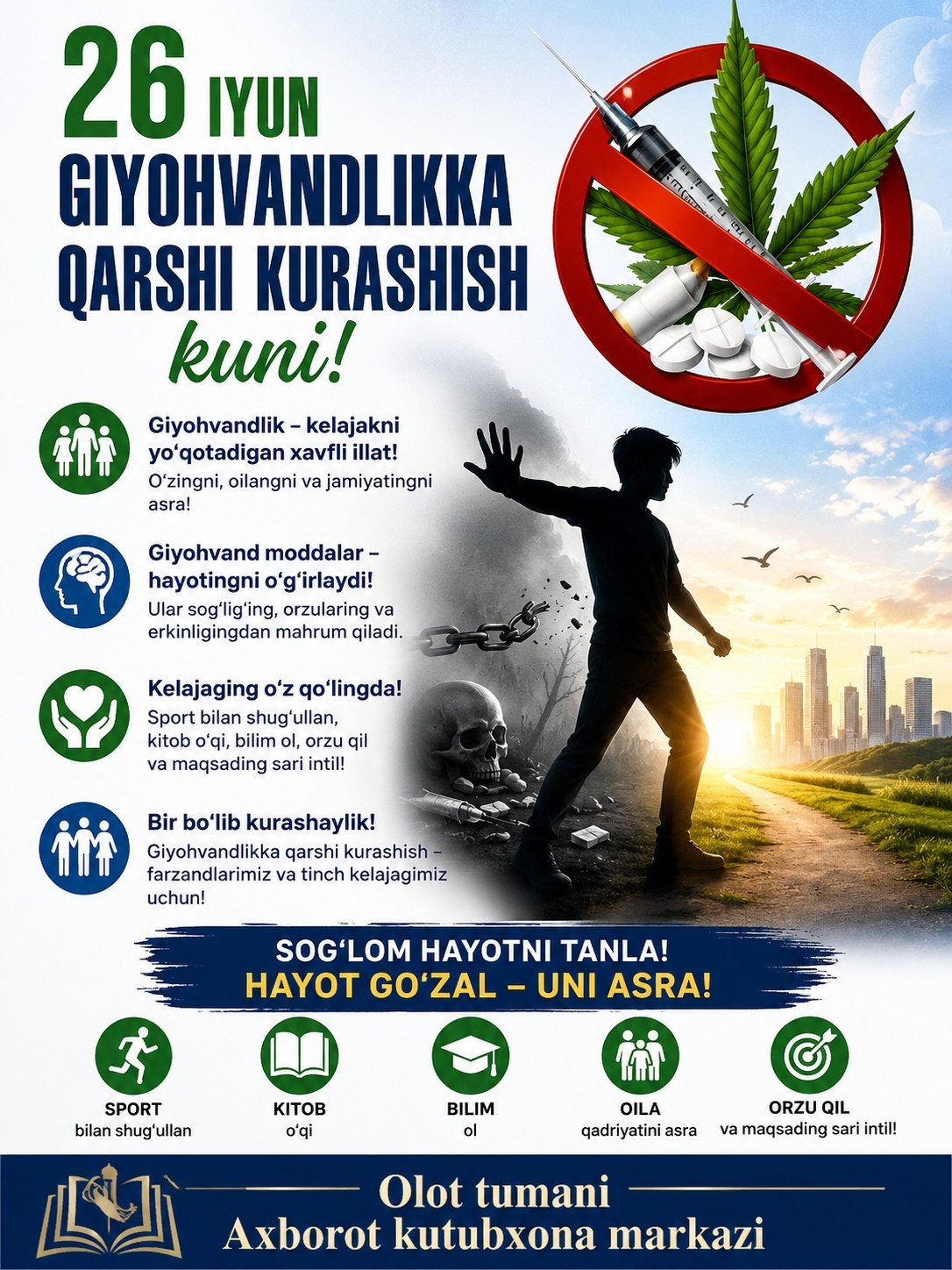 Giyohvandlik — kelajak dushmani!