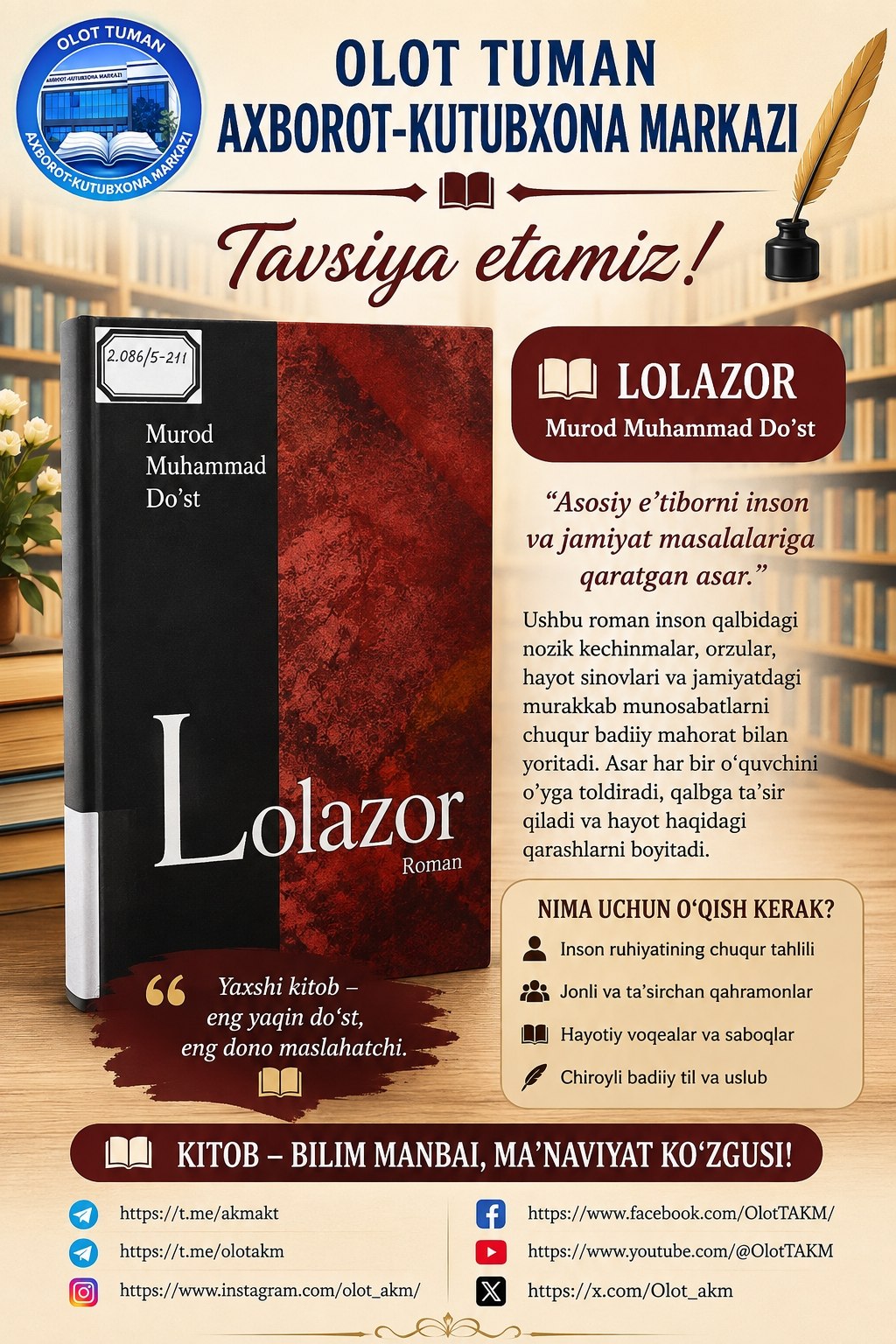 📚 Tavsiya etamiz!