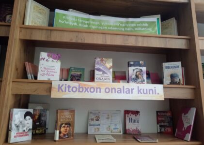 #Kitobxon onalar kuni!